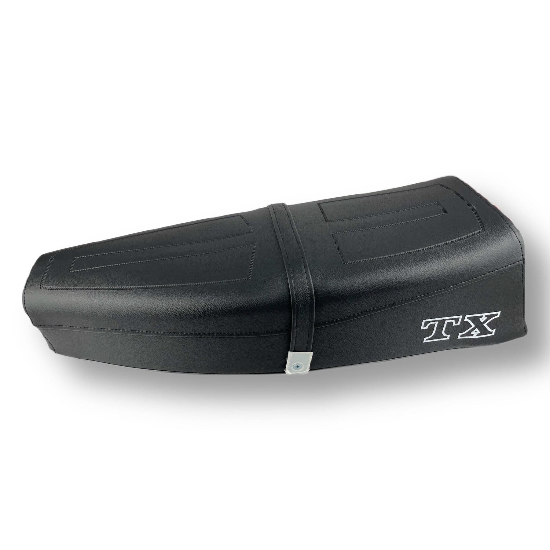 Vespa TX T5 Mk1 Seat - Black with White TX Logo