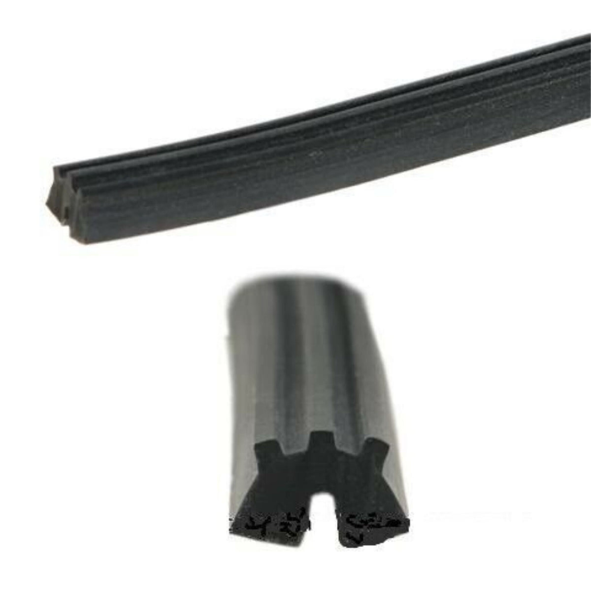 Vespa V50 V90 Primavera VBB Old Vespa Black 3 Rib Floor Runner Rubbers 3.8m