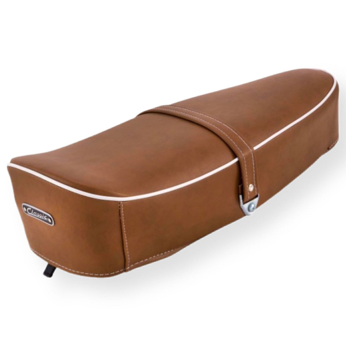 Vespa V50 V90 V100 125 Prim ET3 SIP Classic Seat - Retro Brown