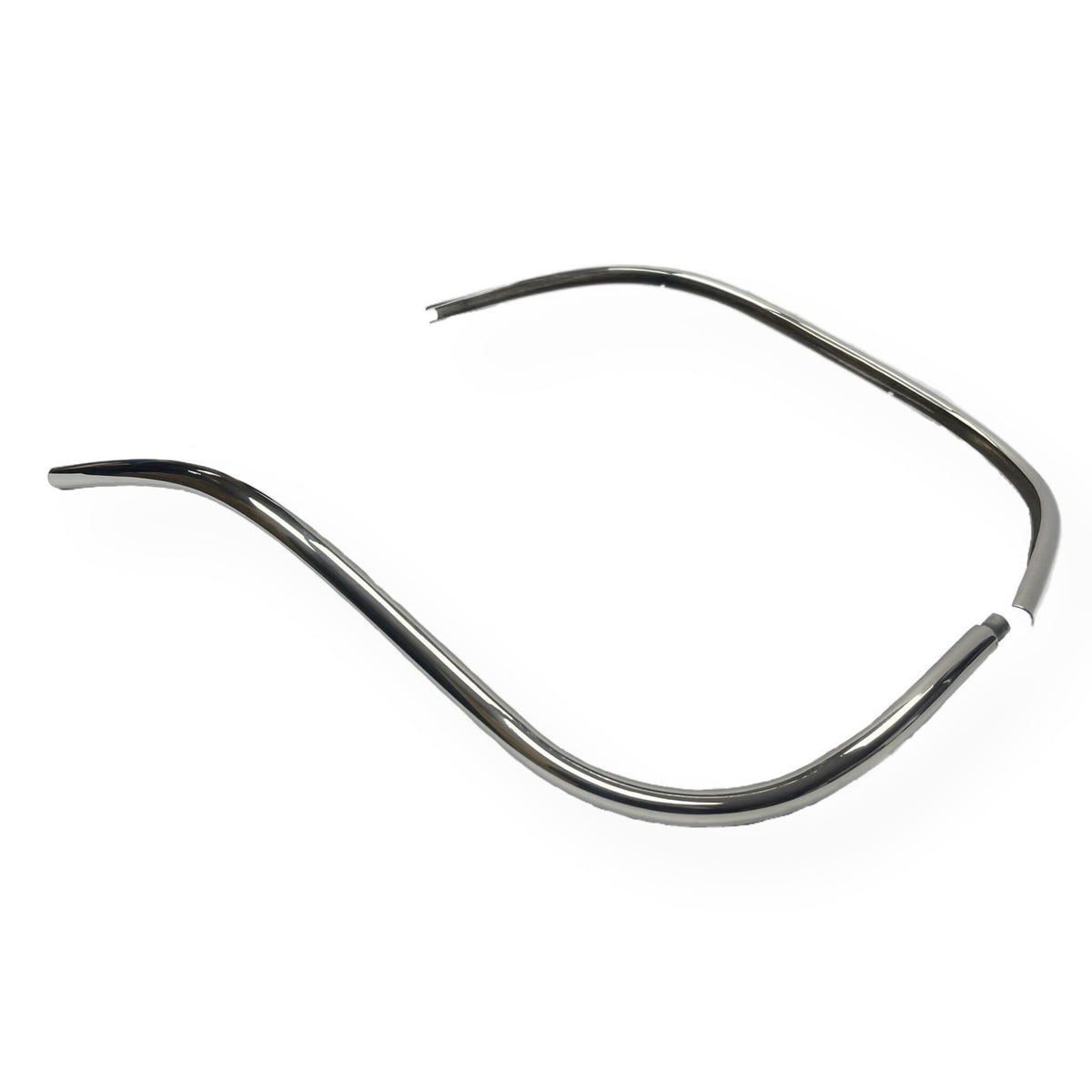 Vespa V50 V90 V100 Primavera Leg Shield Beading - Polished Stainless Steel