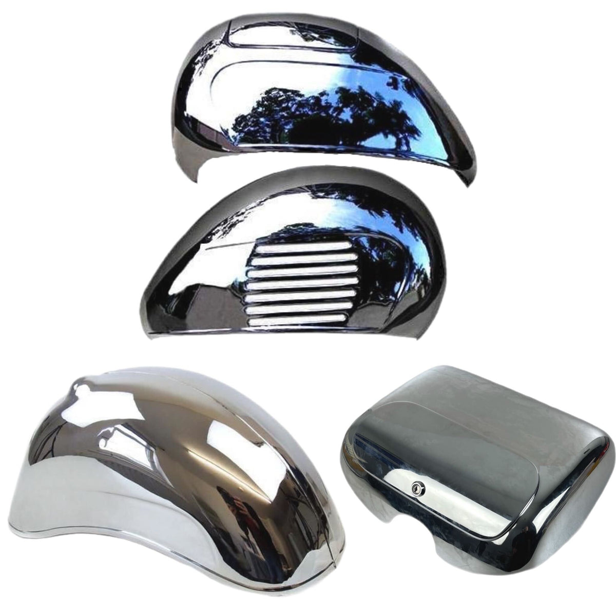 Vespa VBA VBB Sportique Style Body Kit Bundle - Chrome