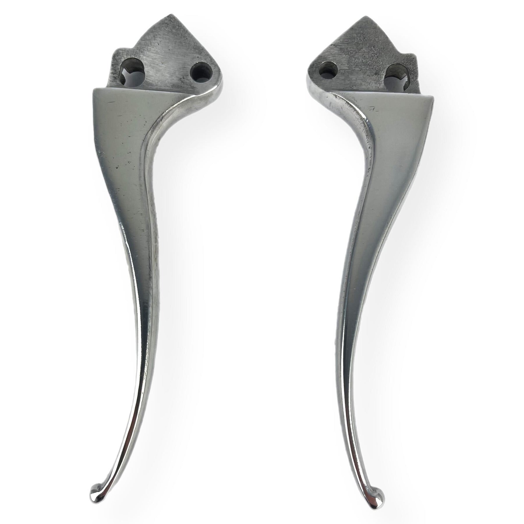 Vespa VBB Sportique VL1 ACMA Handle Bar Levers Small Ball End - Polished Alloy