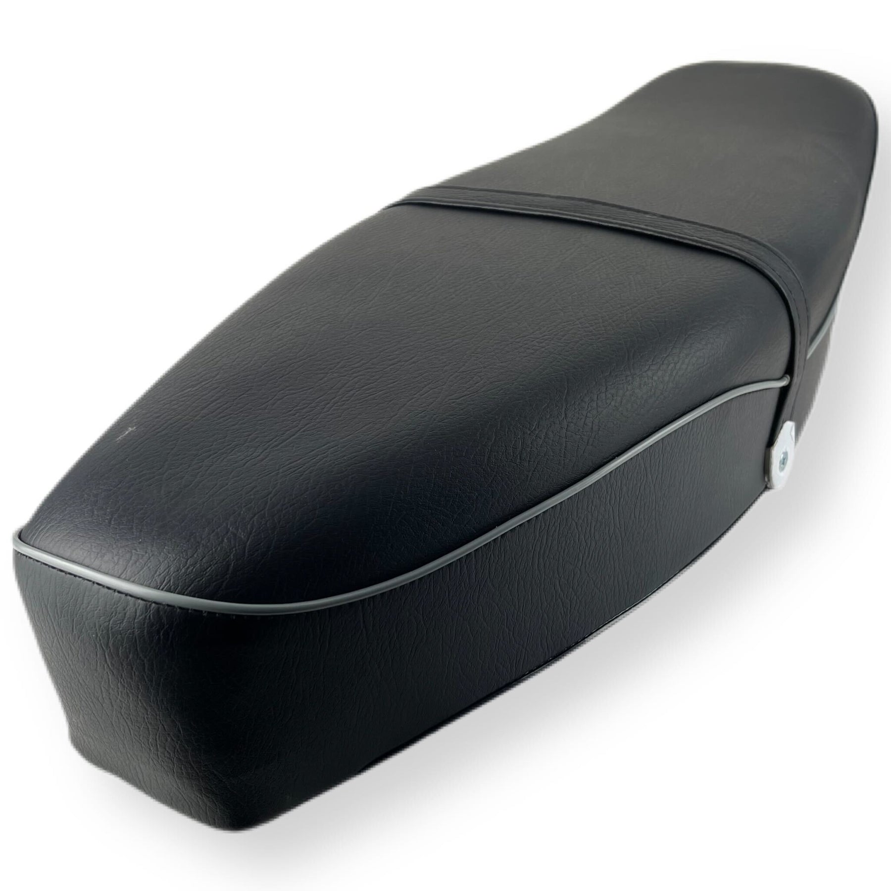 Vespa 150 VBB VBC VLB Super Sprint GS160 Standard Dual Seat - Black with Grey Piping