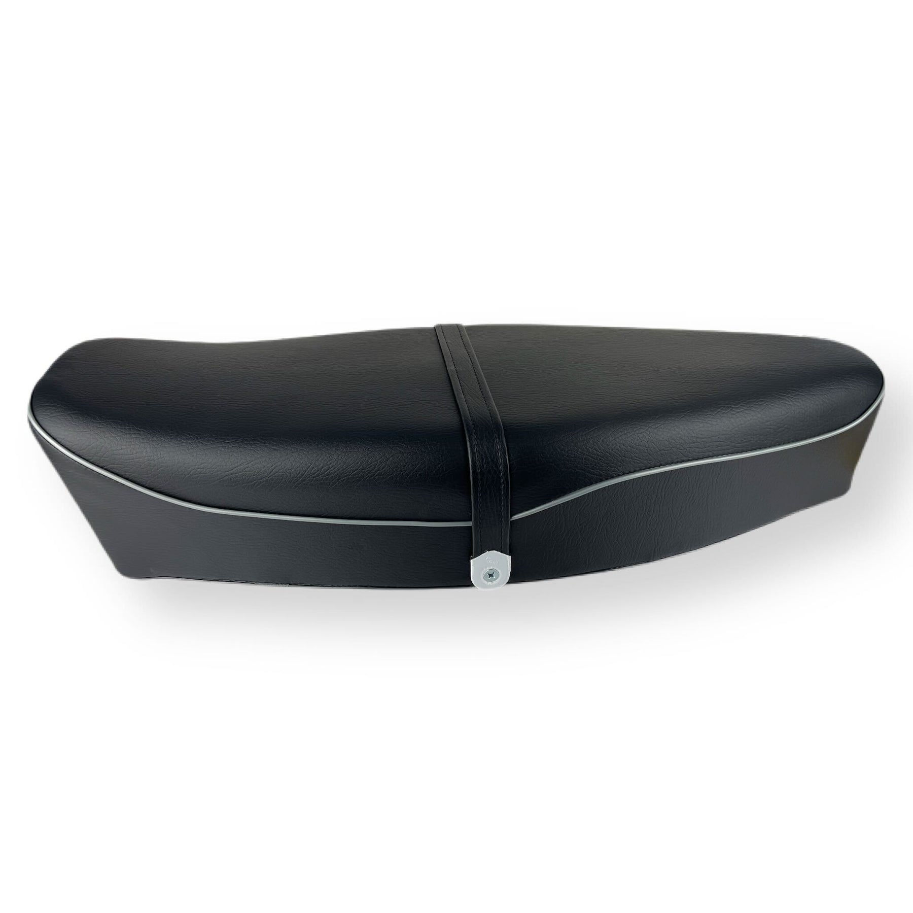 Vespa 150 VBB VBC VLB Super Sprint GS160 Standard Dual Seat - Black with Grey Piping