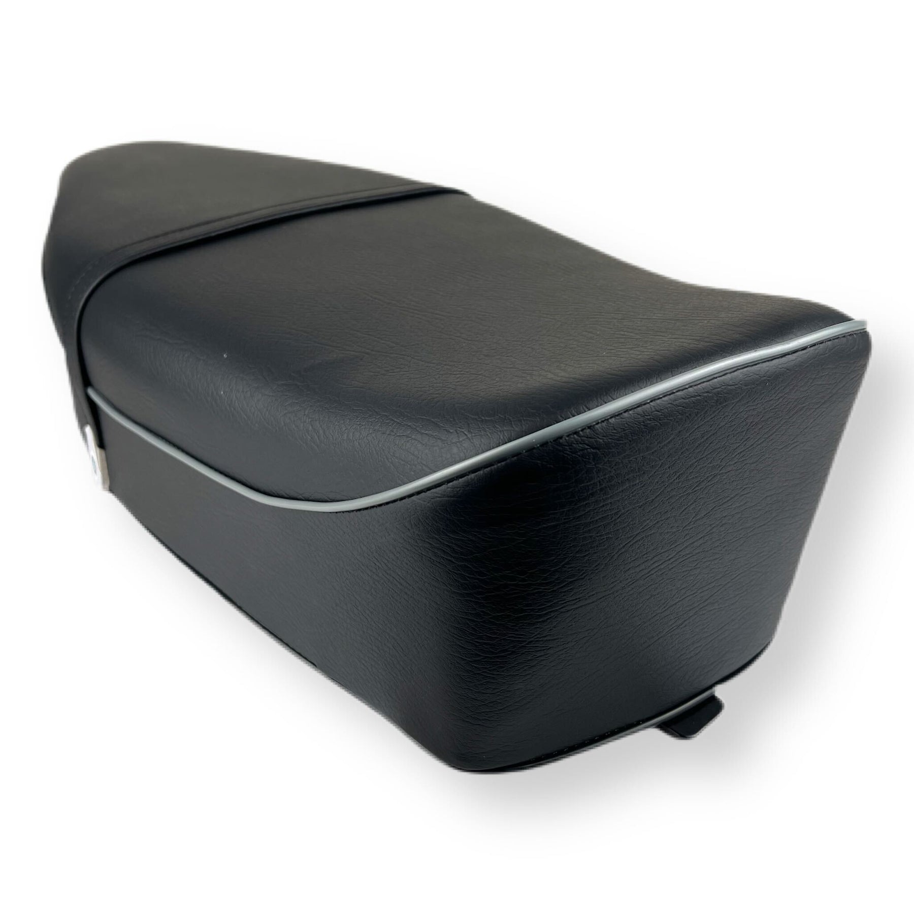 Vespa 150 VBB VBC VLB Super Sprint GS160 Standard Dual Seat - Black with Grey Piping