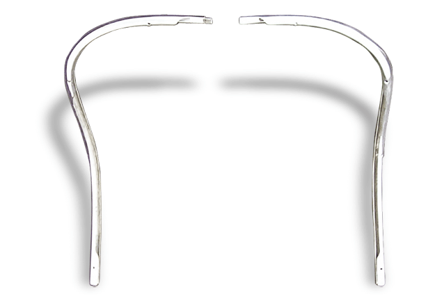 Vespa Super Sprint Rally GTR SS180 Leg Shield Beading Trim - Polished Stainless Steel