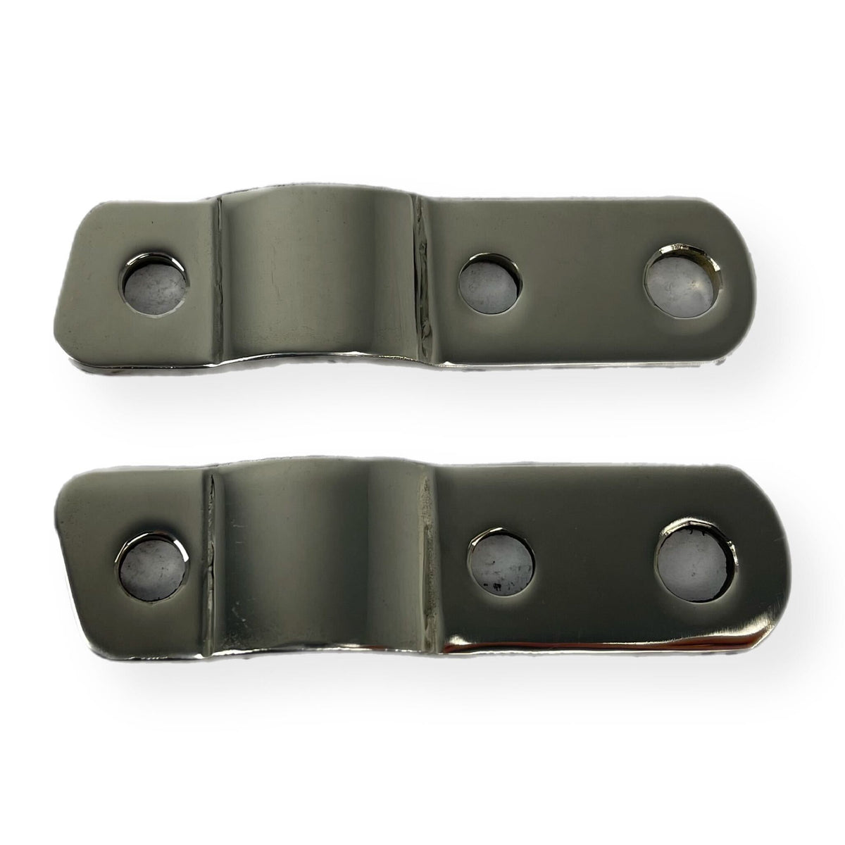 Vespa VLB Sprint Under Headset Mirror Brackets - Polished Stainless Steel