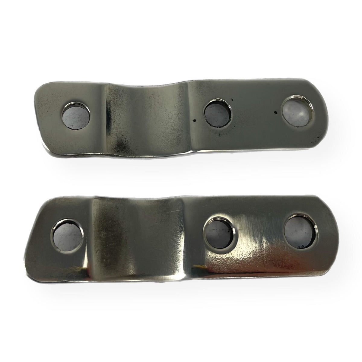 Vespa VLB Sprint Under Headset Mirror Brackets - Polished Stainless Steel