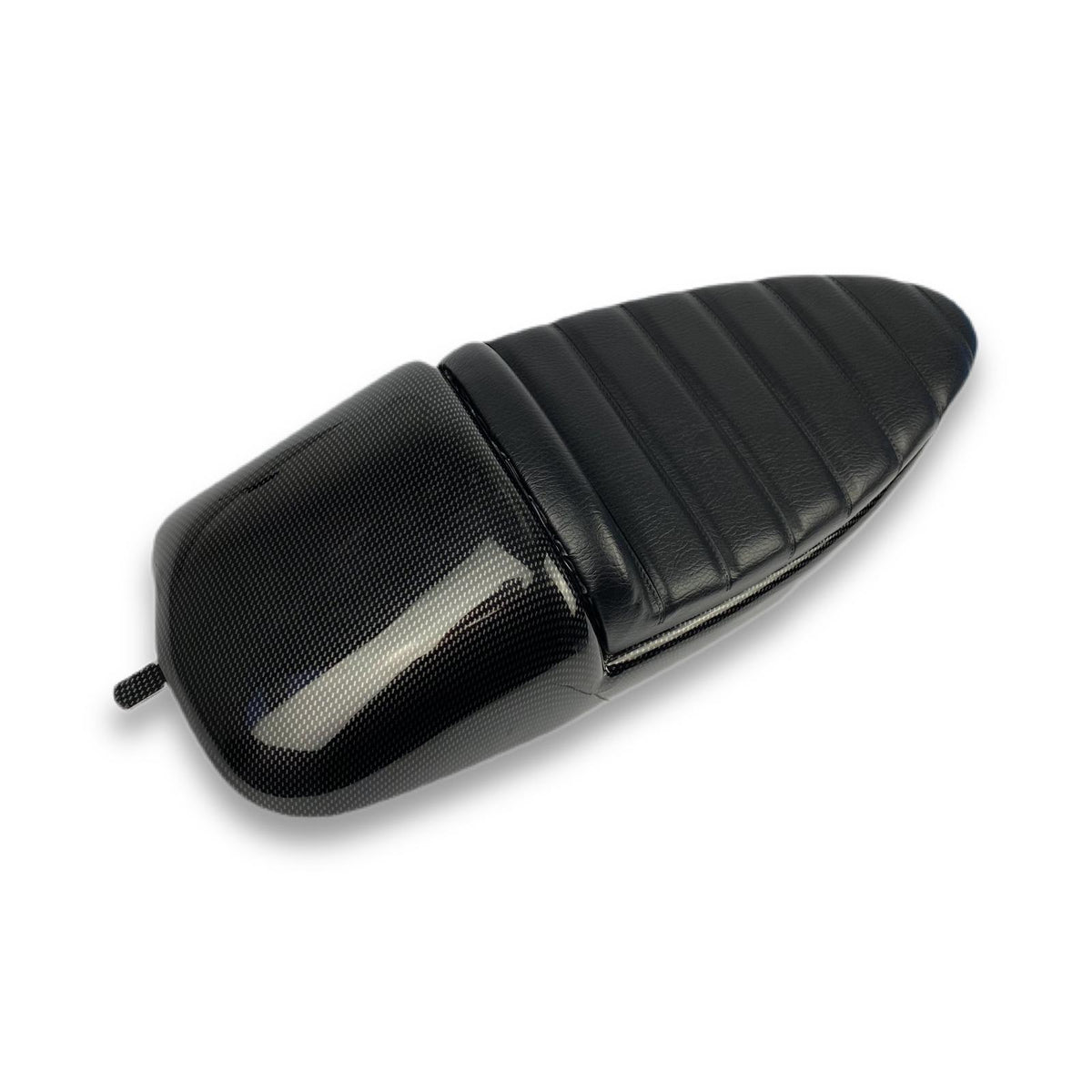 Vespa PX PE T5 Classic Super Sprint Single Race Seat - Carbon Effect Metal Base