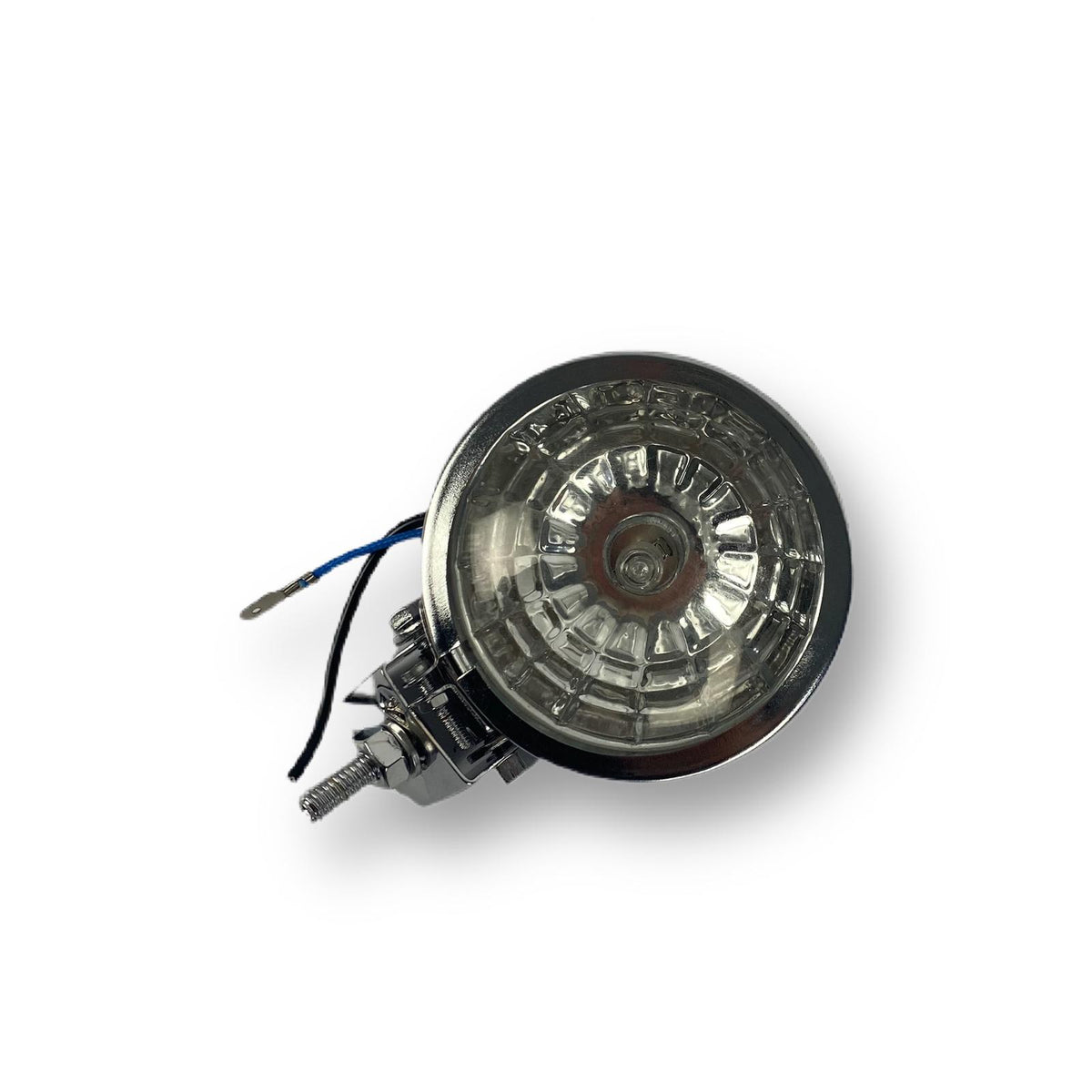 Vespa Lambretta Scooter Lamp Spot Light 9cm Honeycomb Chrome Clear Lens