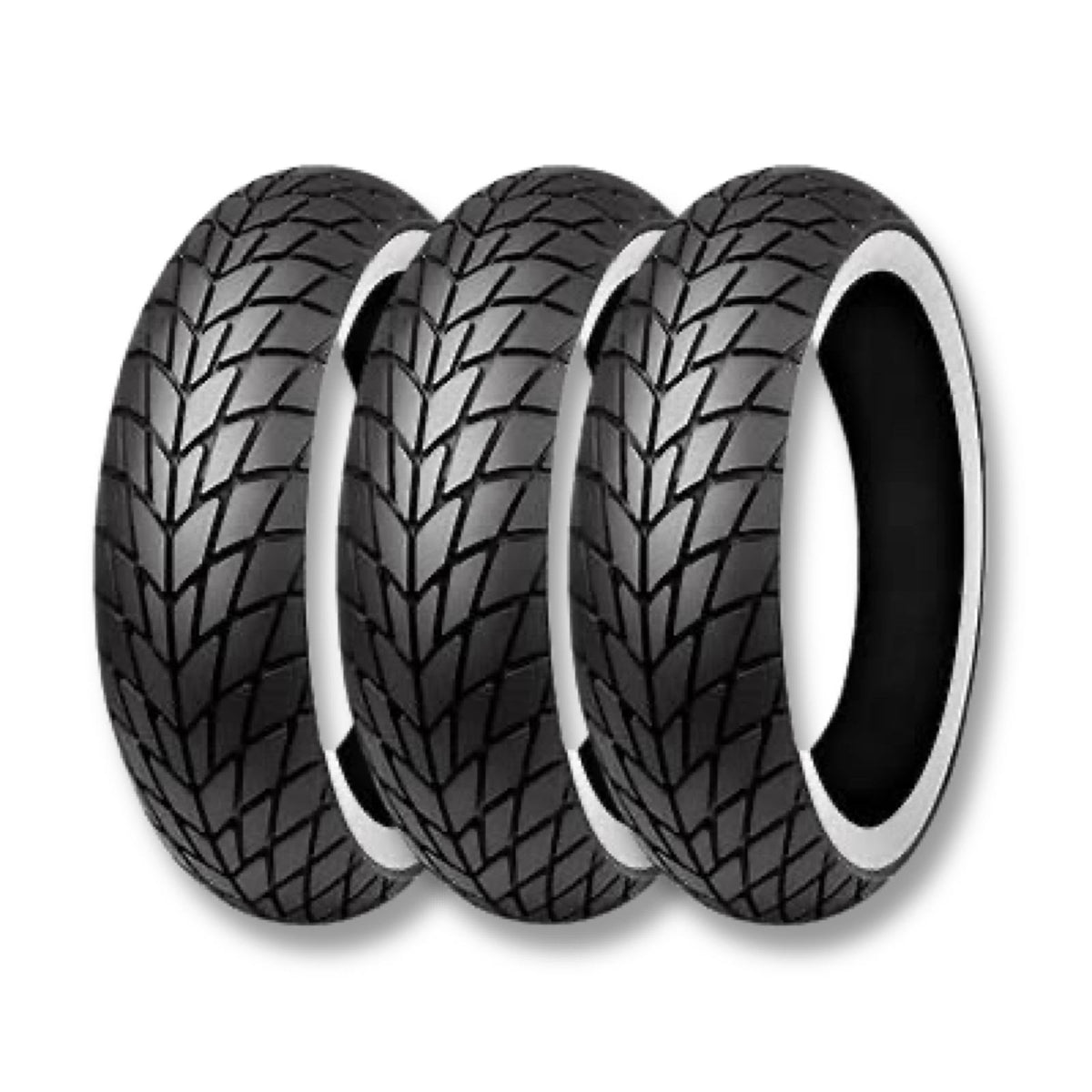 Mitas Sava MC20 Whitewall 350 x 10 - 3 Pack Scooter Vespa Lambretta Tyre