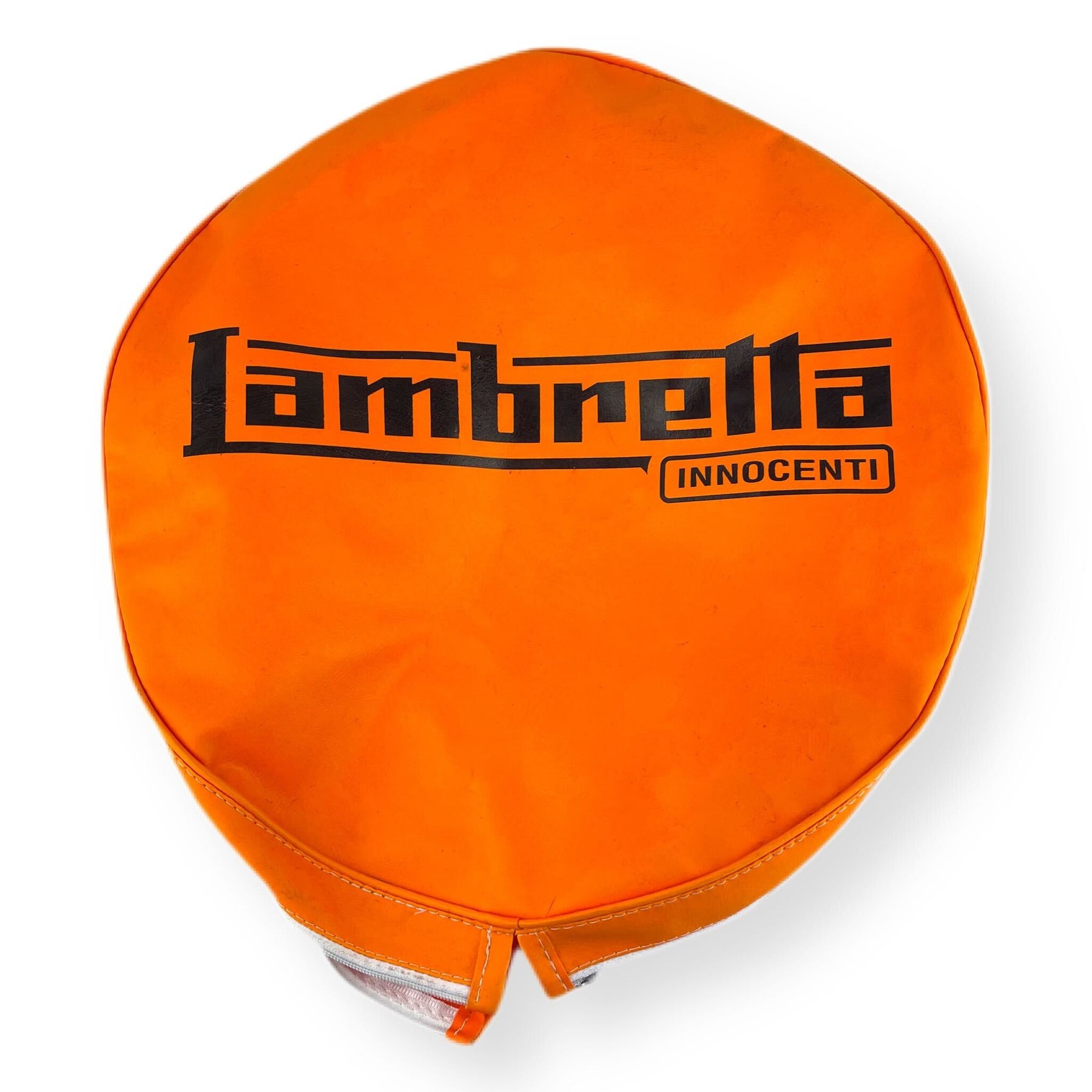 Lambretta Series 1 2 3 Li GP SX TV Lambretta Logo Spare Wheel Cover 10" - Orange