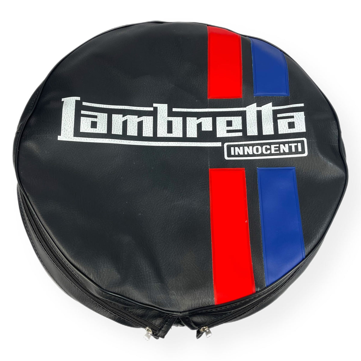 Wheel - Spare Wheel Cover 10" - Lambretta Logo And Stripes - Made To Order