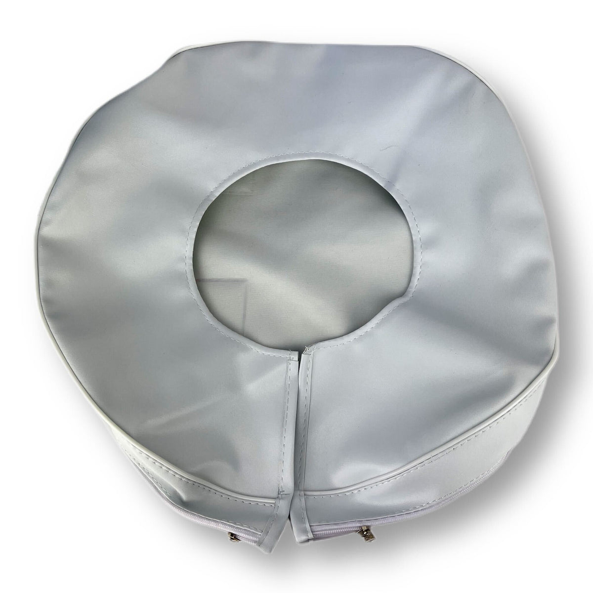 Vespa 10" Spare Wheel Cover - Logo And Stripes - White/Black