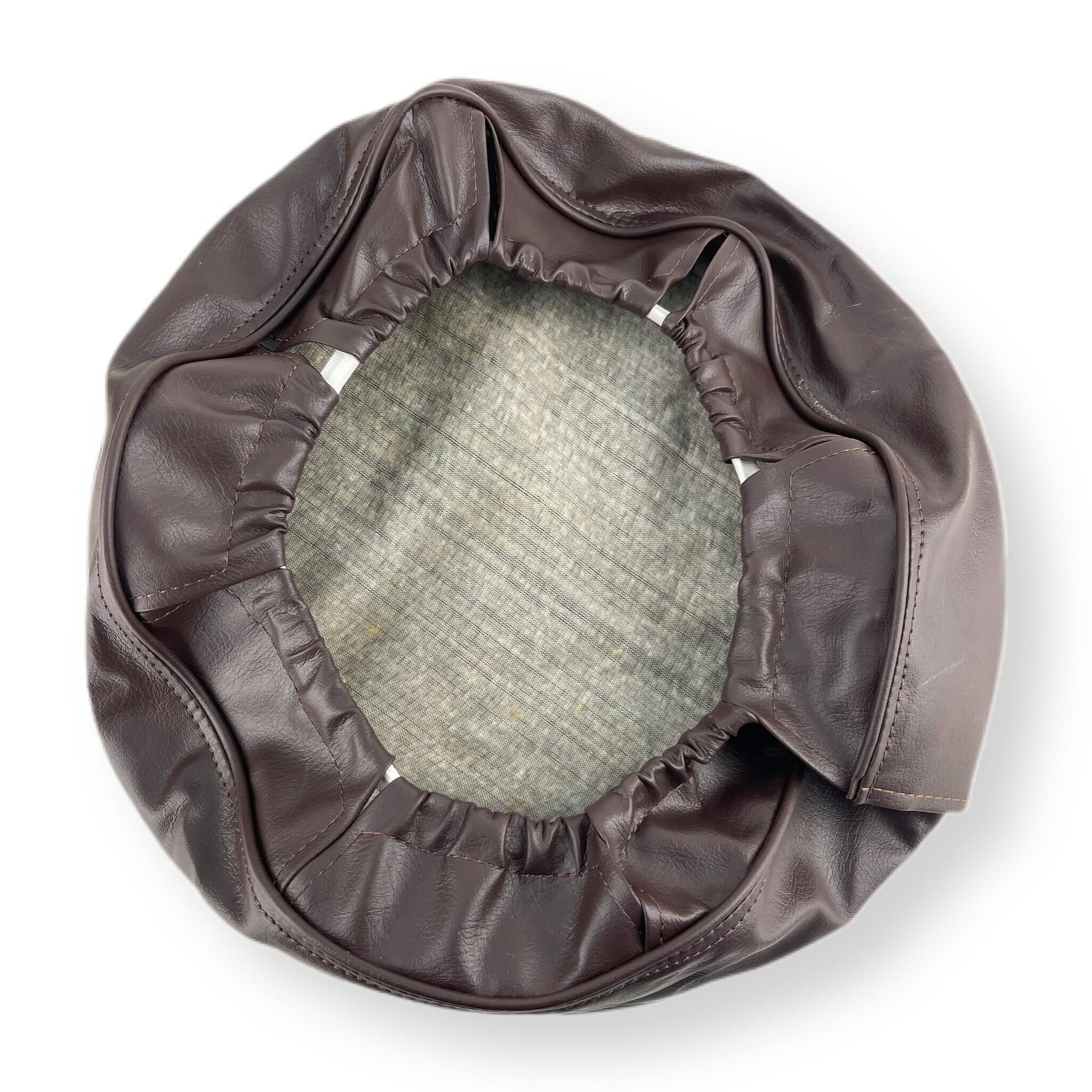 Vespa VBB Super 8" Spare Wheel Cover - With Pocket - Brown