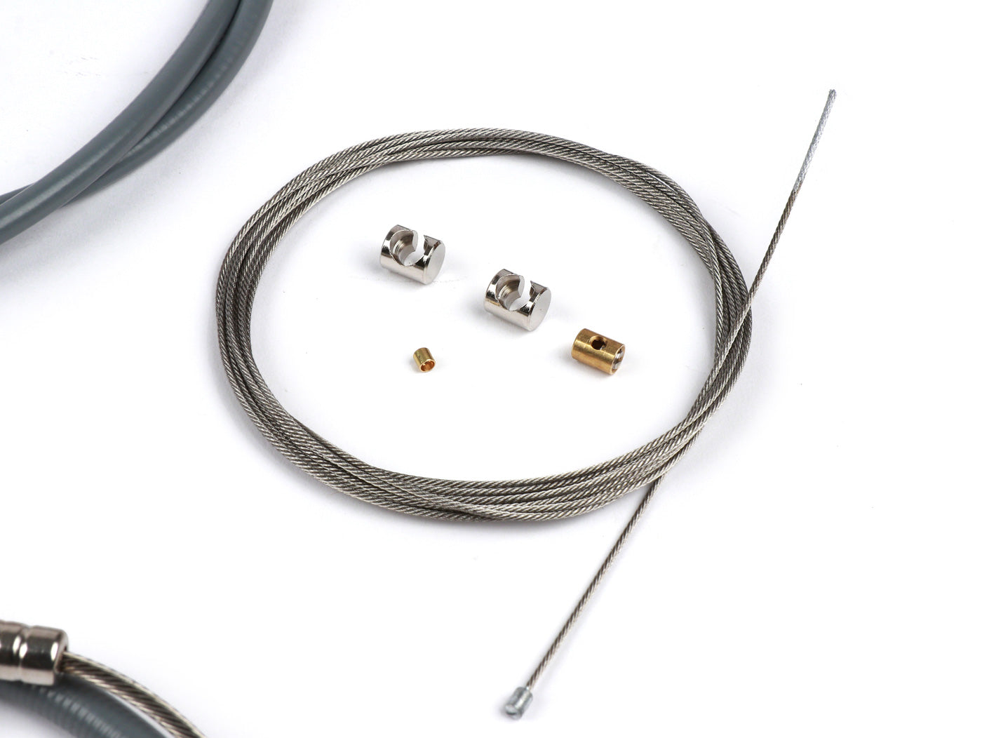 Lambretta Series 2 3 Li LiS SX TV BGM PRO Silk Liner Cable Set Kit - Grey