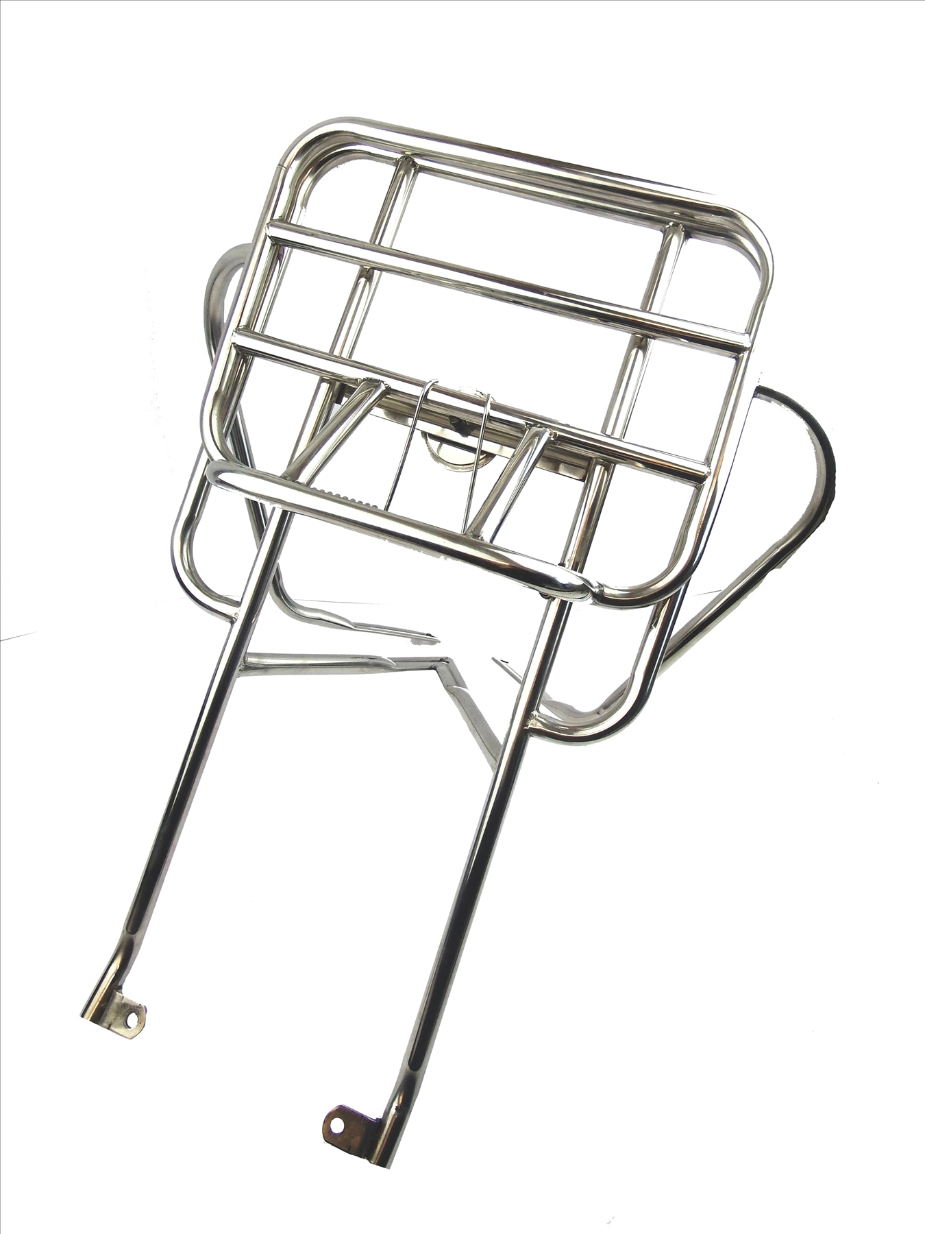 Vespa PX PE T5 Classic LML 2T 2 in 1 Jimmy Style Rear Rack - Polished Stainless Steel