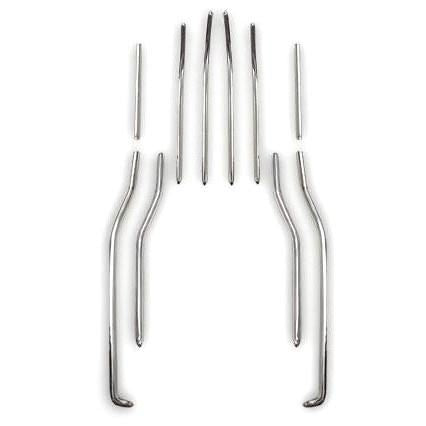 Lambretta Series 3 Li TV SX Floor Runner Set (Front & Rear) - Polished Stainless Steel