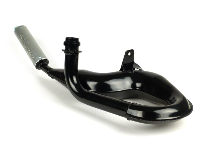 Vespa T5 Mk1 Classic Simonini Sports Exhaust Black with Silver End Can