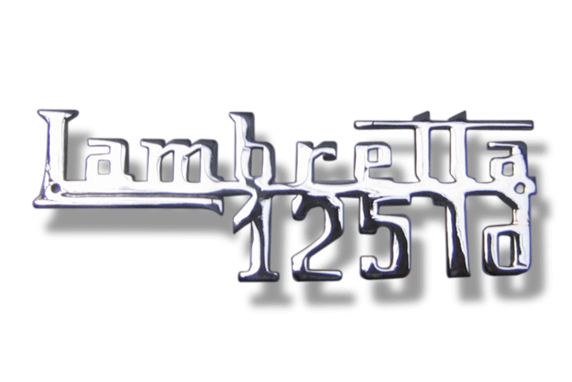 Lambretta LD 125 Legshield Badge - Chrome