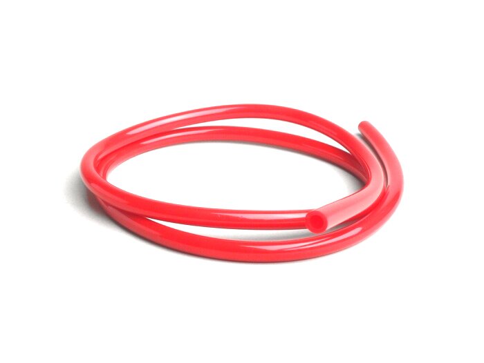 Vespa Lambretta Universal Fuel Petrol Hose Pipe 1m Øinner-5mm, Øouter-8mm - Red