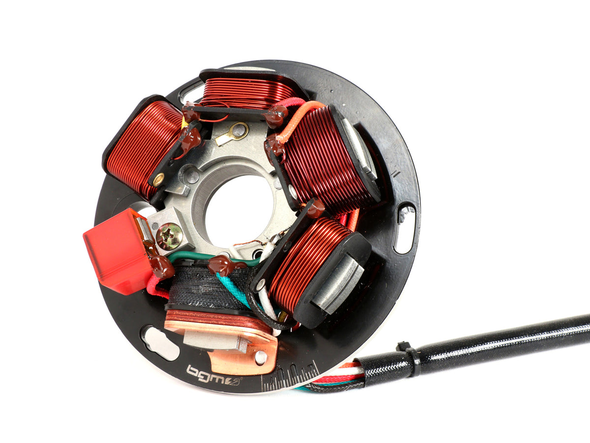 Vespa PX (with battery 1982-84) BGM PRO stator plate HP V2.5 silicone - 7 wires