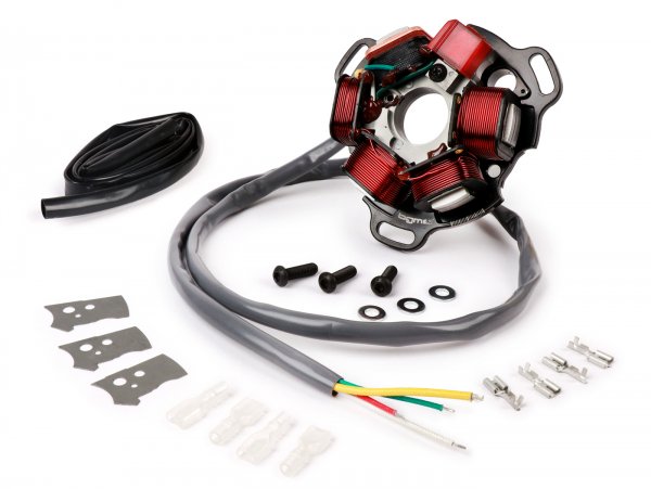 Lambretta Series 1-3 BGM PRO 12V Stator Plate HP V4.5 Silicone AC Electronic Ignition & Flywheel