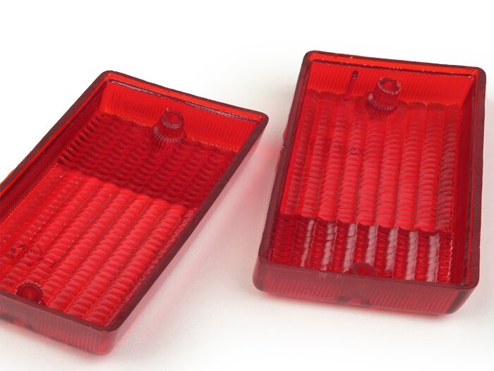 Vespa PK50 S PK80 S PK125 S Front & Rear Indicator Unit Set - Red
