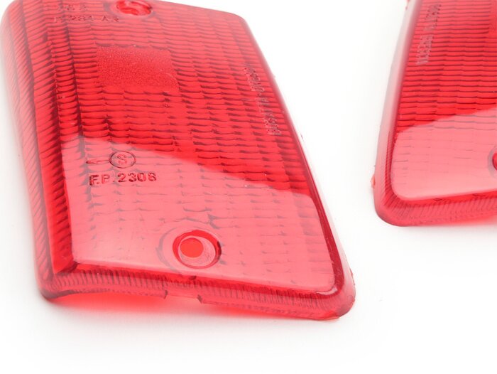Vespa PK50 PK125 XL XL2 Rush N FL Rear Indicator Lens Set - Red