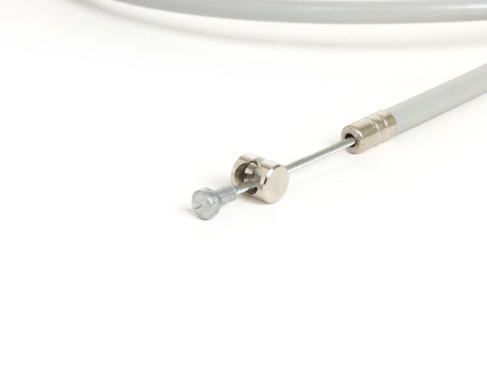 Vespa PK S BGM Original Complete Front Brake Cable - Grey