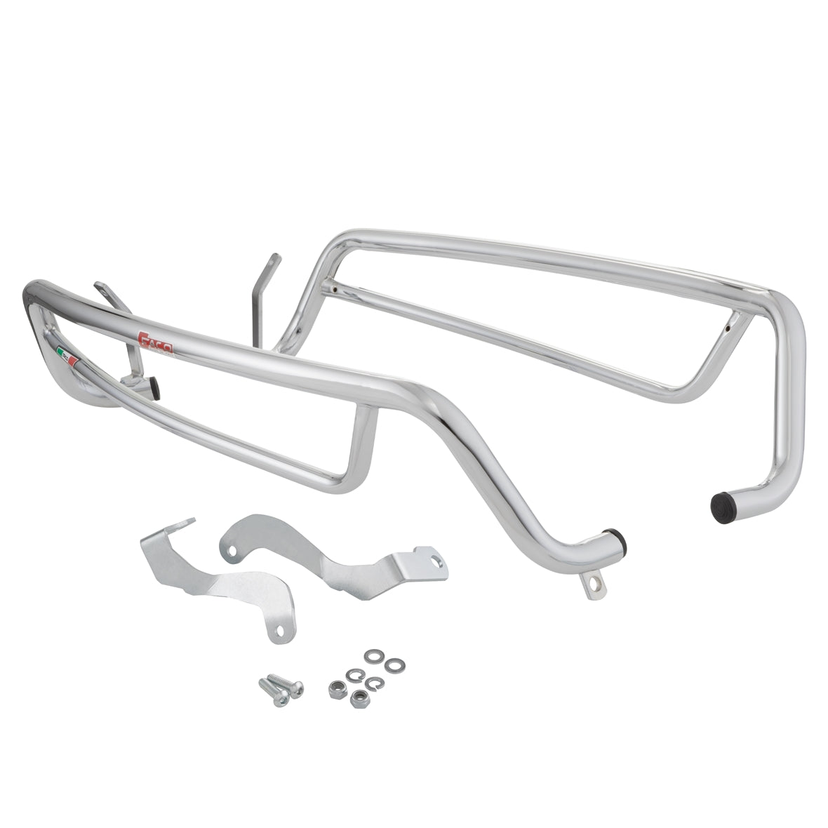 Vespa GTS 125-300cc HPE ('19) FACO Rear Panel Crash Bars - Chrome