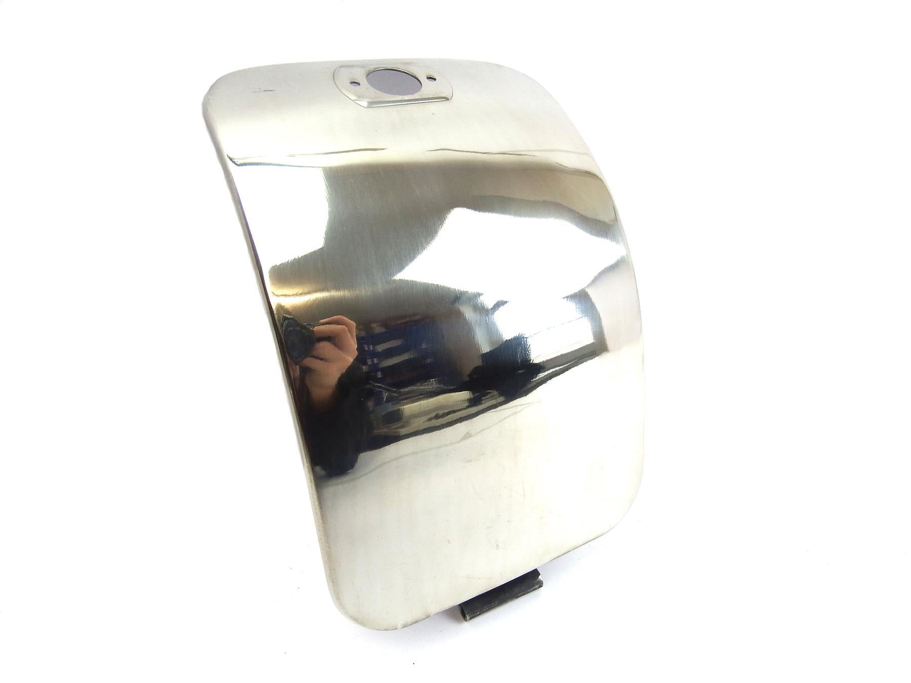 Lambretta Series 2 Li TV Tool Box Lid - Polished Stainless Steel