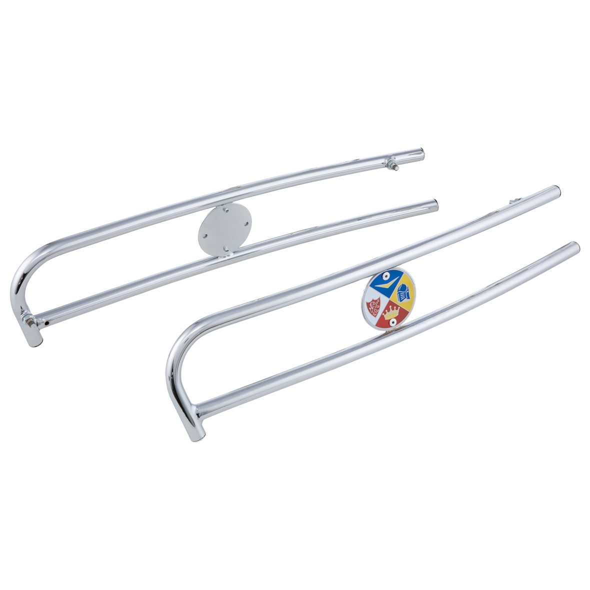 Lambretta Series 3 Li SX TV Side Panel Embellishers Protectors Chrome