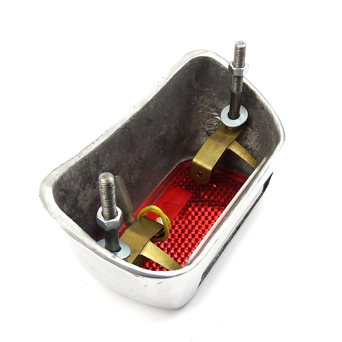 Vespa VL1 VB1 1950's Rear Light Unit - Polished Alloy