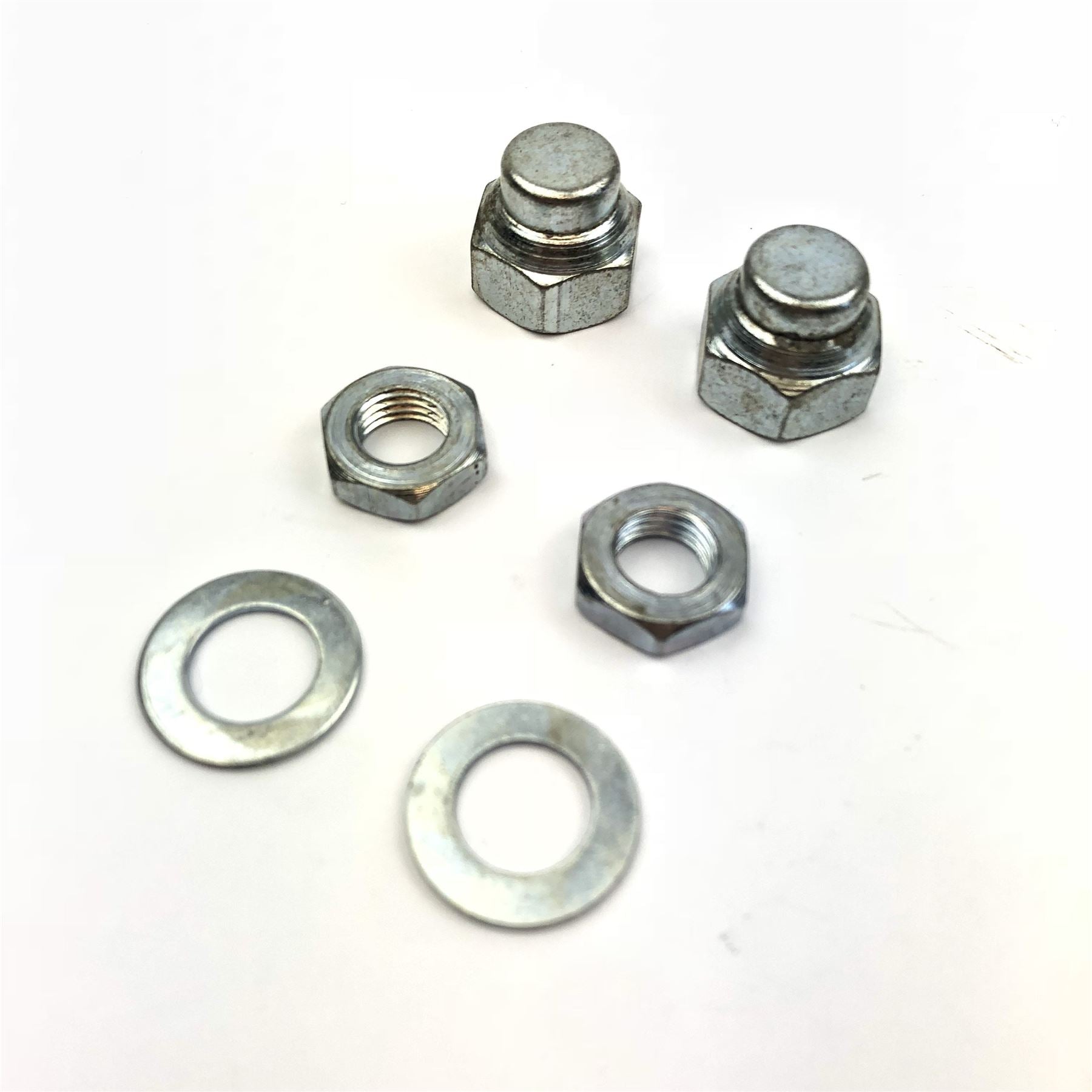 Lambretta Series 2 3 Li GP SX TV Fork Spindle Dome Nuts - Half Nuts - Location washers Kit Standard