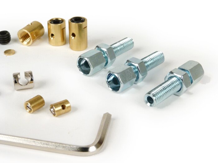 Lambretta Series 2-3 Li GP SX TV BGM Original Adjuster Screw & Trunnion Set
