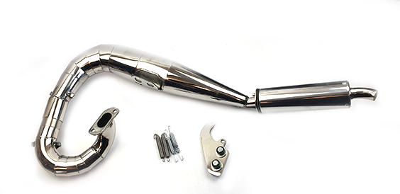 Lambretta Series 3 Li GP SX TV Sterling Performance Expansion Exhaust - Polished Stainless Steel