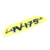 Lambretta Series 3 TV175 Italian Rear Frame Badge Insert TV175 Gold & Cream