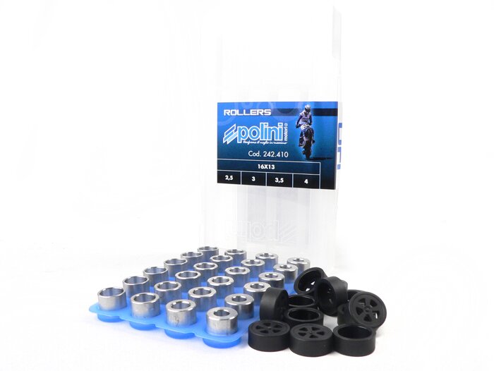 POLINI Premium Variator Roller Set 16x13mm- 2.5-3.0-3.5-4.0g