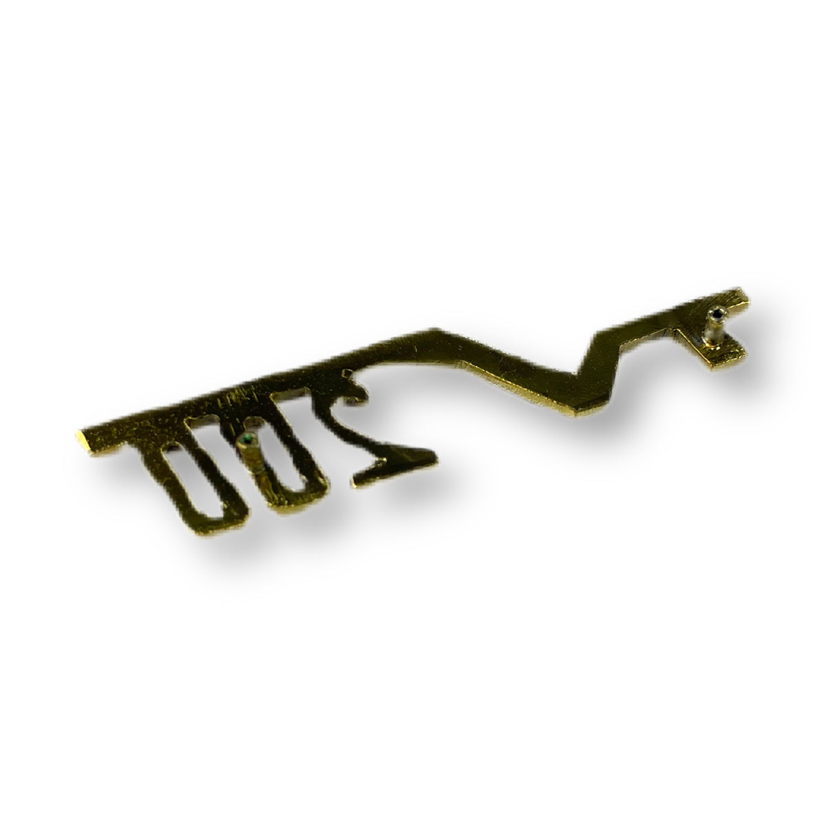 Lambretta TV 200 Legshield Badge - Gold Chrome