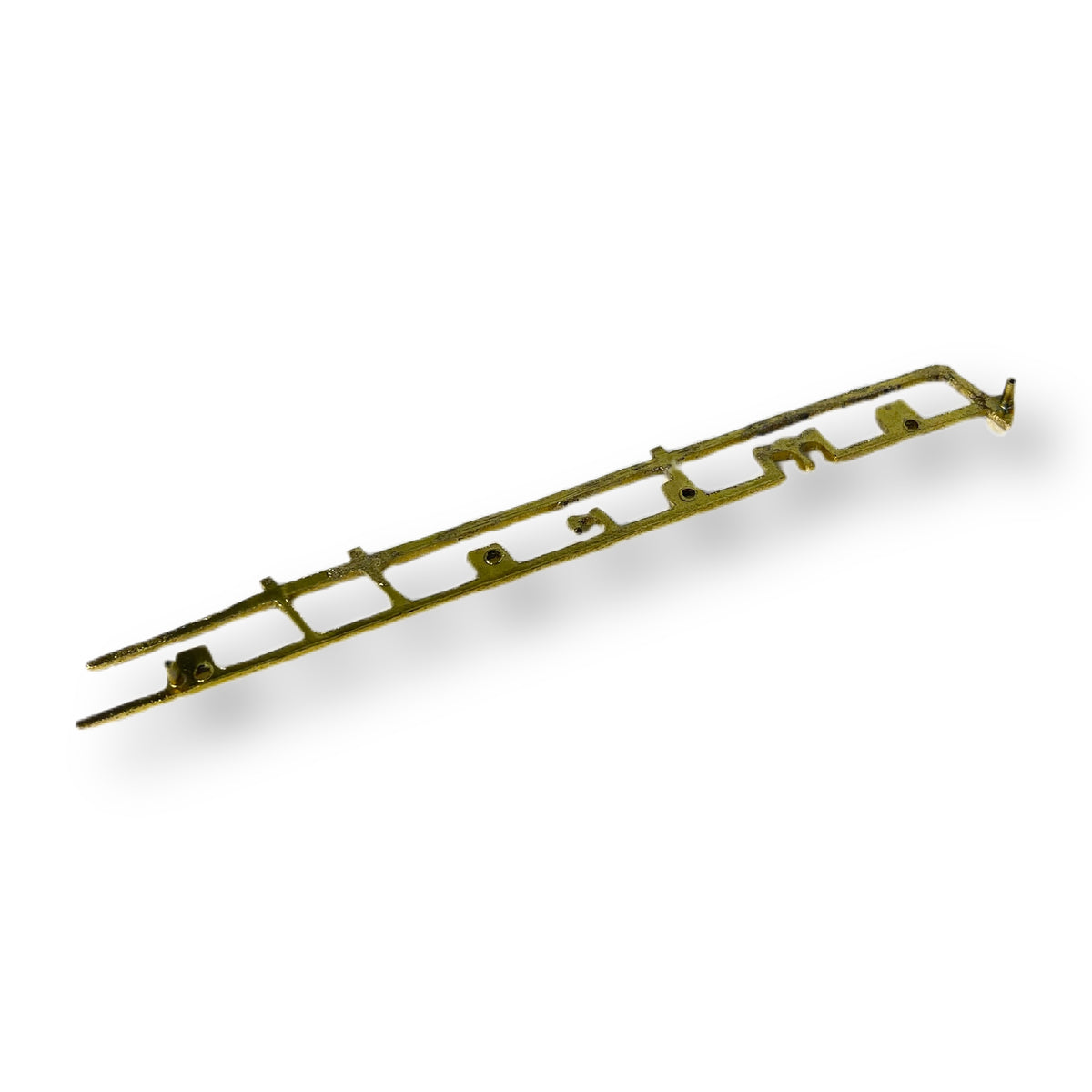 Lambretta Series 2 3 Li TV Script Legshield Badge - Gold Chrome