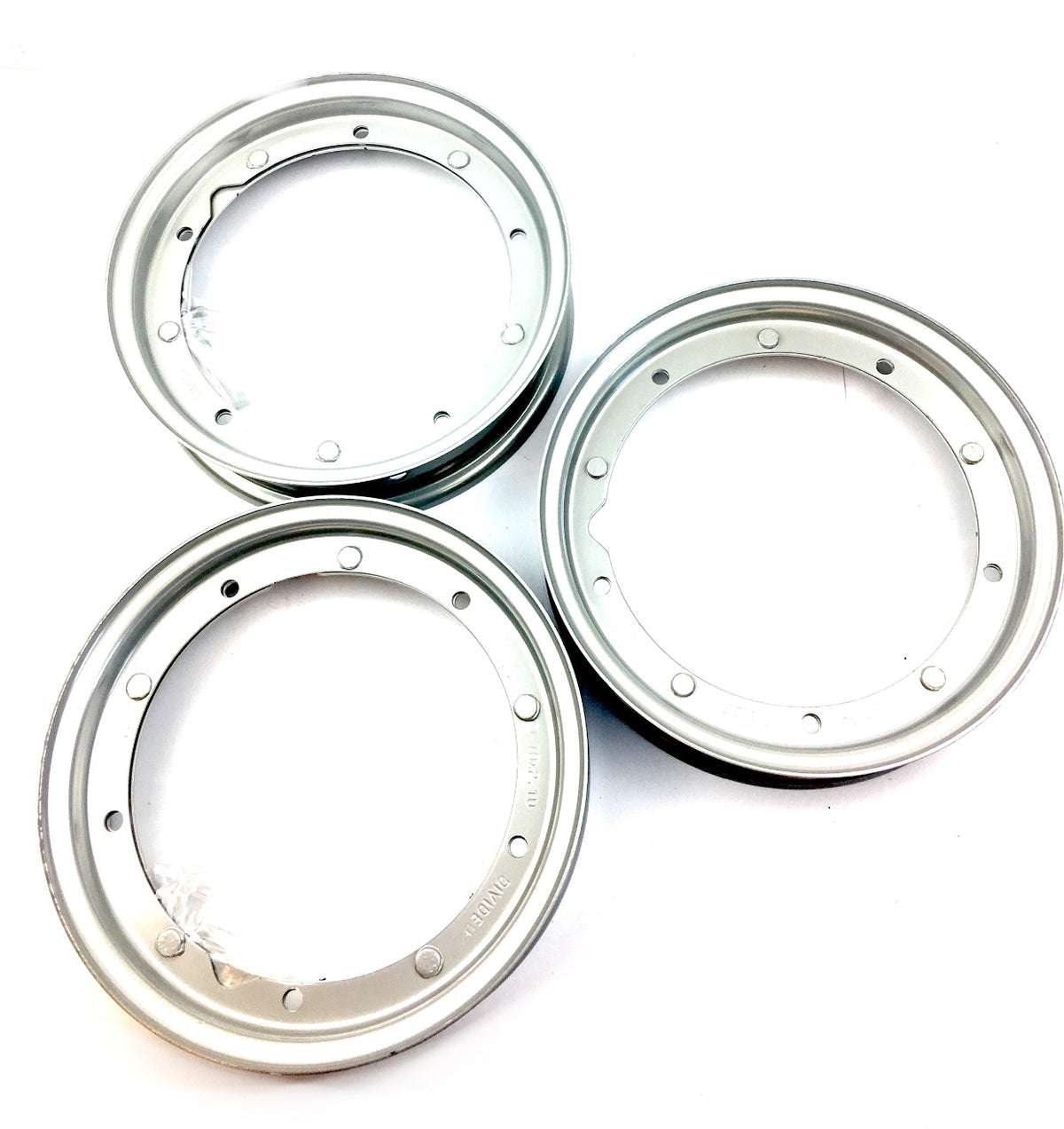 Vespa PX PE T5 Rally V50 PK Wheel Rim 2.1 x 10" Silver - Piaggio - Set of 3
