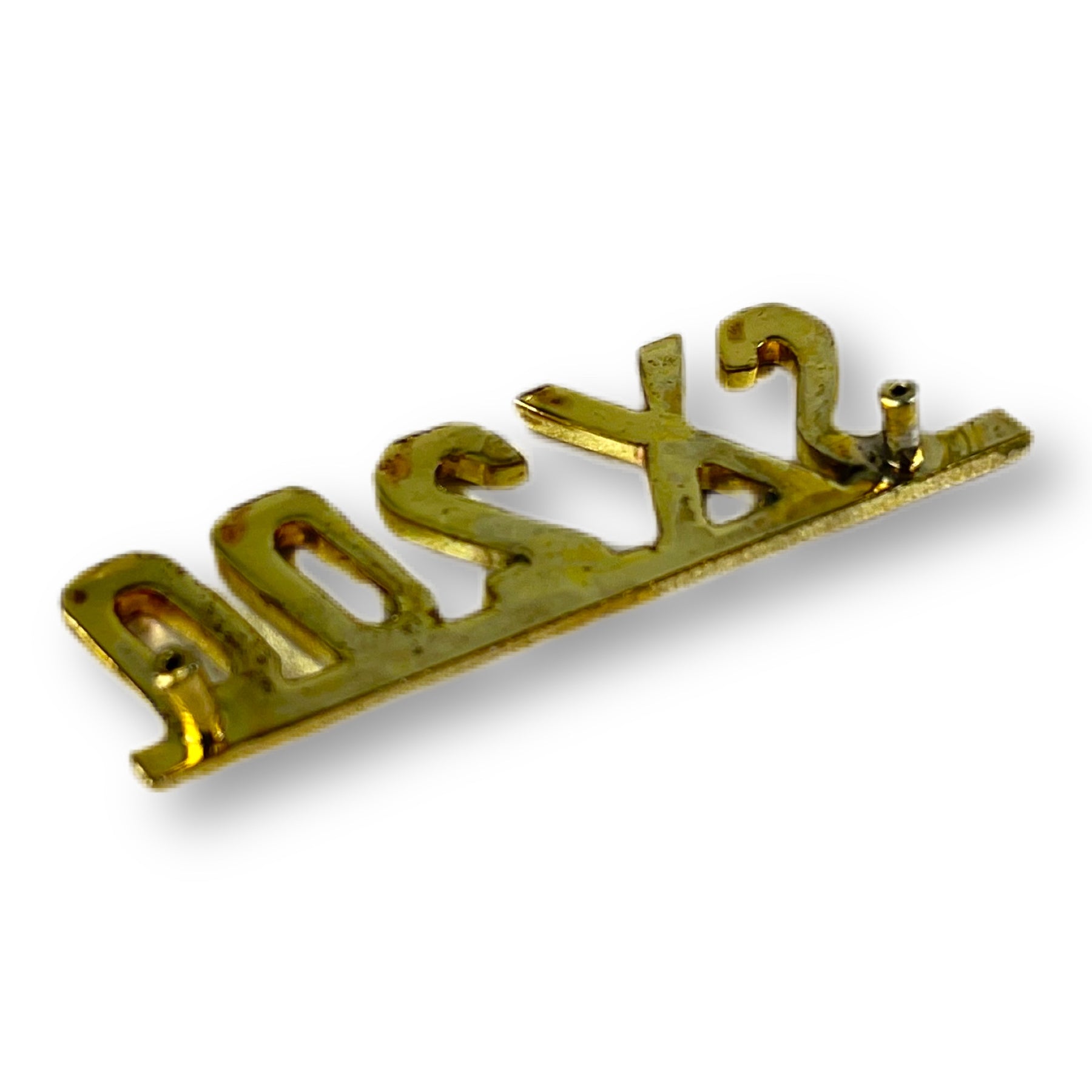 Lambretta SX200 Legshield Badge - Gold Chrome