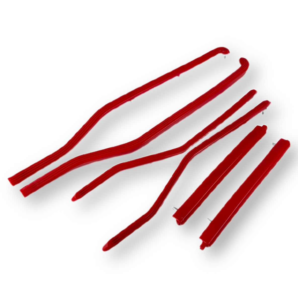 Lambretta Series 3 Li LiS SX TV Front And Rear Floor Runner Plastics - Red