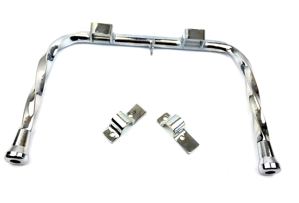 Vespa V50 90 100 Primavera ET3 Smallframe Twisted Centre Stand -  Chrome