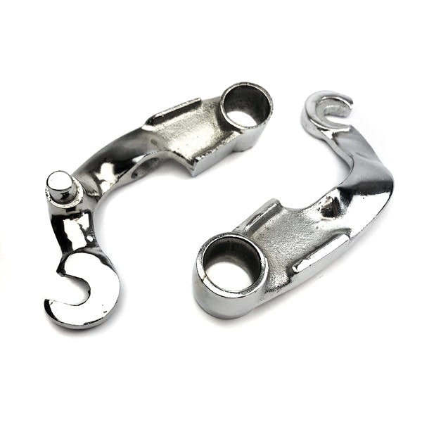 Lambretta - Fork Links - Drum - No Damper Fittings - Li - Chrome