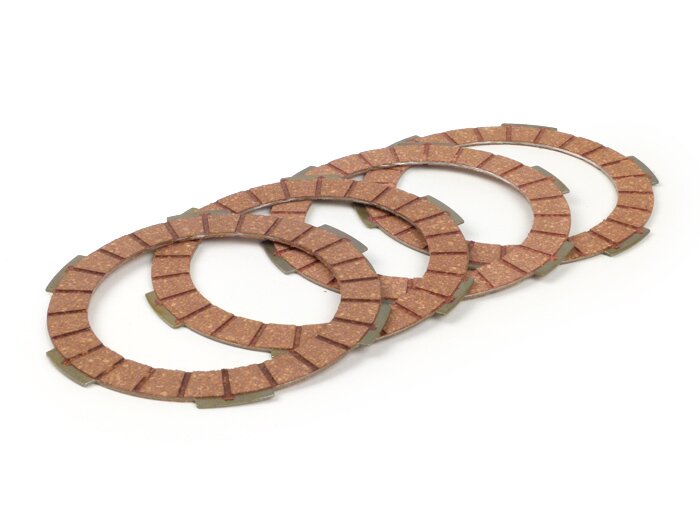 Vespa Smallframe PK XL2 type BGM PRO Superstrong Racing Red Clutch Friction Plate Set - 4 Plates
