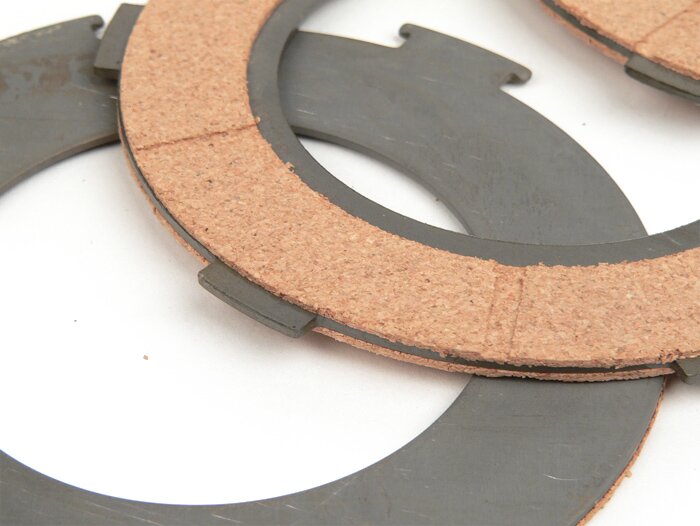 Vespa PX125 PX150 BGM Original Clutch Friction Plate Set 6 Spring Type - 3 Plates