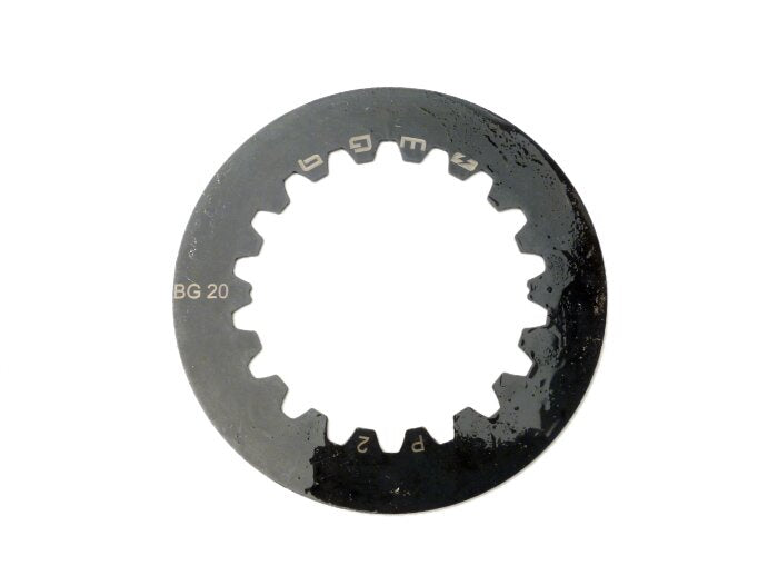 Vespa PX (1995-) BGM PRO Cosa2 Clutch Steel Plate Position 2 with groove - 1.5mm - (discs needed: 1 pc)