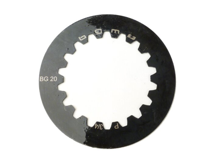 Vespa PX (1995-) BGM PRO Cosa2 Clutch Steel Plate Position 3+4 without groove - 1.5mm - (discs needed: 2 pcs)